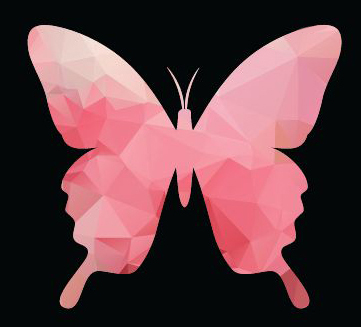 Gregory Graphics - Pink Butterfly Logo